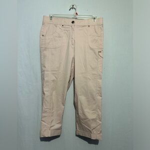 Counterparts Women's Cargo Capris Light Pink Size 12